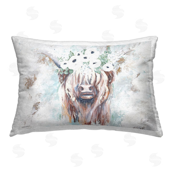 Stupell Industries Mackenzie Kissell | Abstract Floral Cow