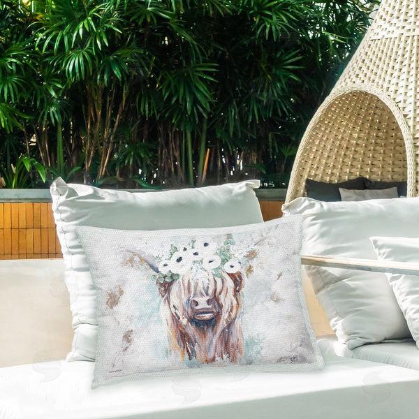 Stupell Industries Mackenzie Kissell | Abstract Floral Cow