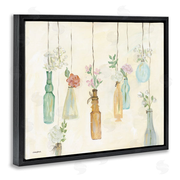 Stupell Industries Mackenzie Kissell | Hanging Floral Bottles