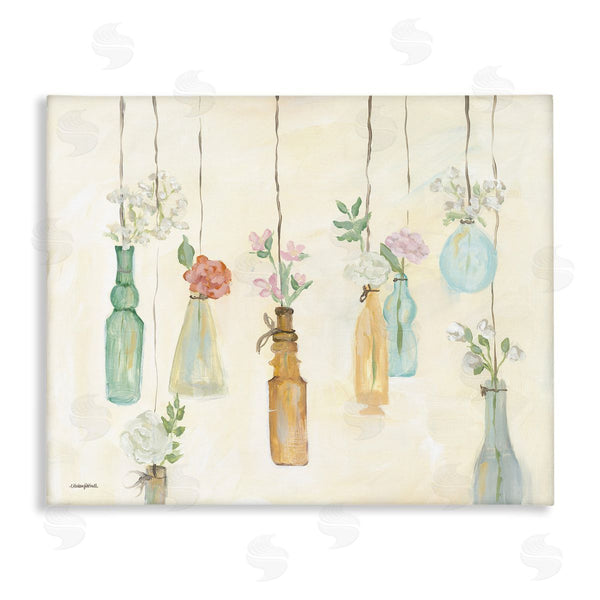 stupell industries Mackenzie Kissell | Hanging Floral Bottles