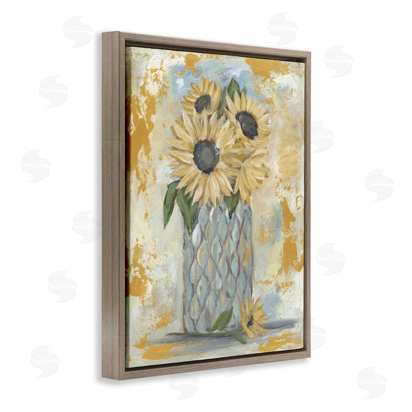Stupell Industries Mackenzie Kissell | Rustic Weathered Sunflower Vase Wall Art