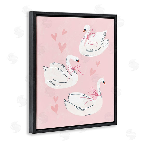 Stupell Industries Macu Barreto | Pastel Ribbons On Swans Wall Art