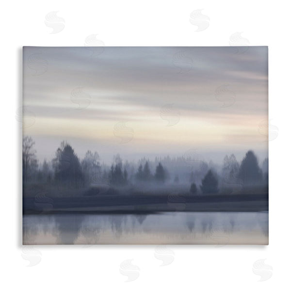 stupell industries Madeline Clark | Grey Woodland Lake