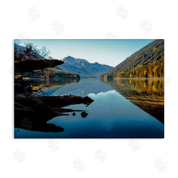 stupell industries Madison Starnes Photography | Evergreen Mirrors River Reflection Wall Art
