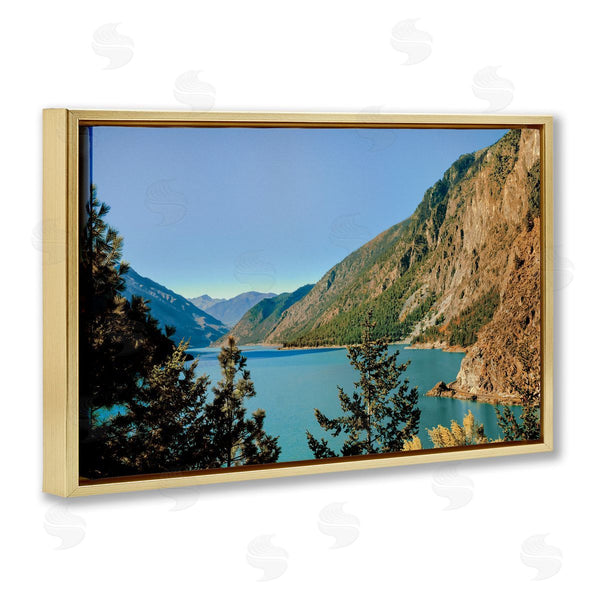 Stupell Industries Madison Starnes Photography | Golden Peaks Over River