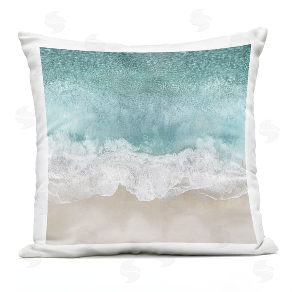 Stupell Industries Maggie Olsen | Aerial Beach Waves View Printed Throw Pillow
