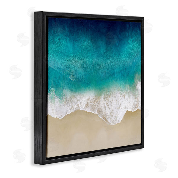 Stupell Industries Maggie Olsen | Aerial Tropical Blue Tide