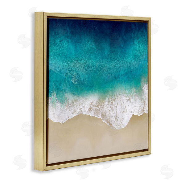 Stupell Industries Maggie Olsen | Aerial Tropical Blue Tide