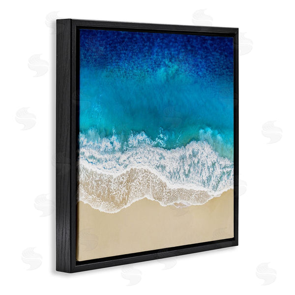 Stupell Industries Maggie Olsen | Birds Eye Beach Side Ocean