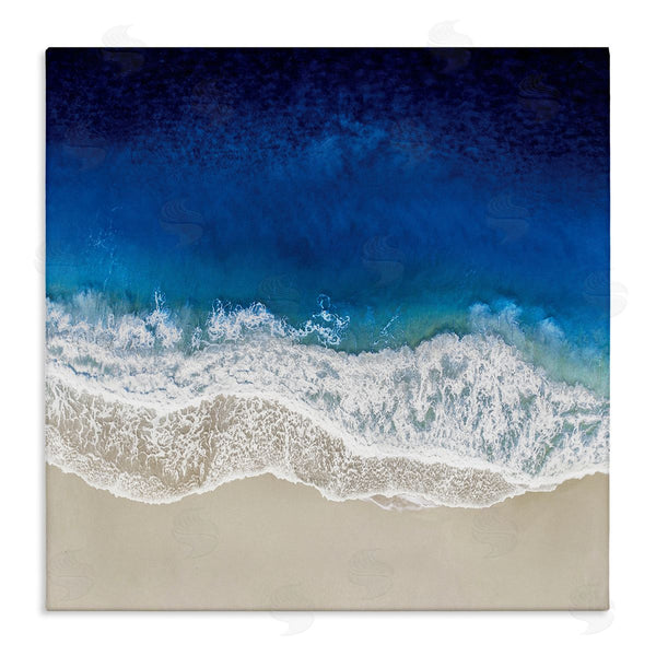 stupell industries Maggie Olsen | Clear Blue Ocean Tropical Beach Aerial View Wall Art