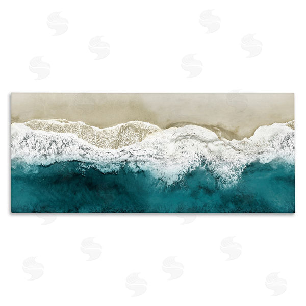 stupell industries Maggie Olsen | Foamy Beach Coast Deep Ocean Wall Art