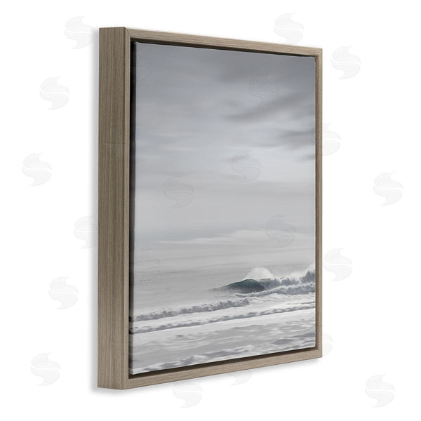 Stupell Industries Maggie Olsen | Misty Grey Beach Ripples