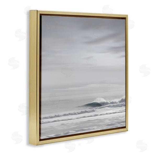 Stupell Industries Maggie Olsen | Misty Grey Beach Ripples