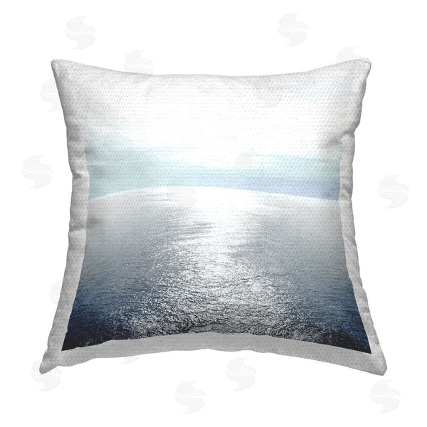 Stupell Industries Maggie Olsen | Sunlit Ocean Horizon Scenery Printed Throw Pillow