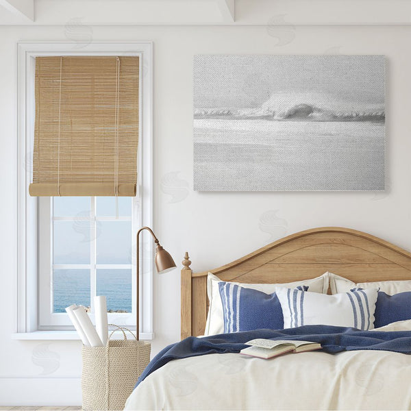 Stupell Industries Maggie Olsen | Waves Crashing Onto Beach Black And White Wall Art