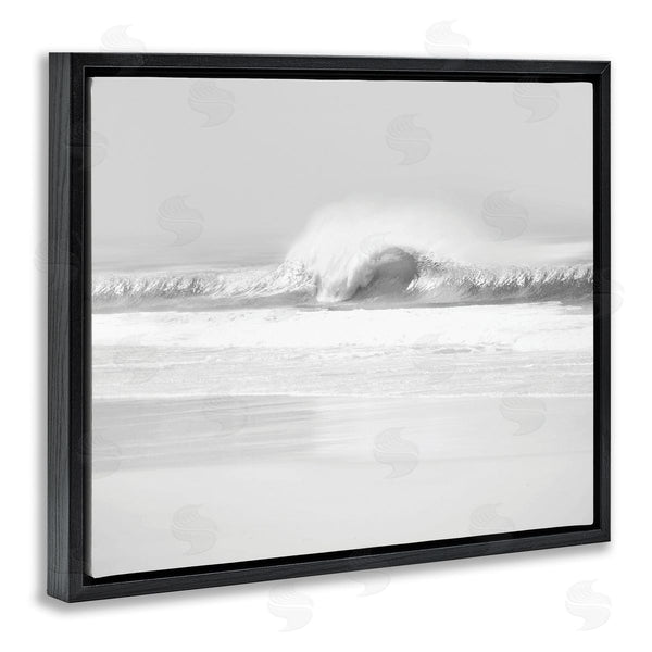 Stupell Industries Maggie Olsen | Waves Crashing Onto Beach Black And White Wall Art