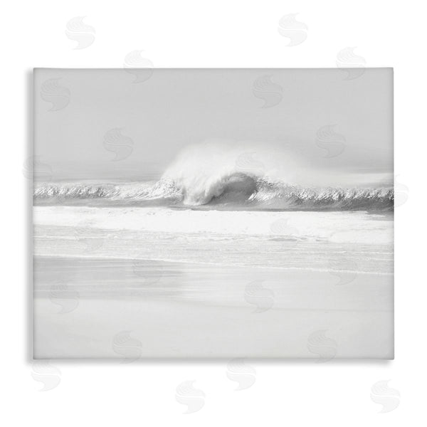 stupell industries Maggie Olsen | Waves Crashing onto Beach Black and White Wall Art