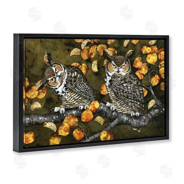 Stupell Industries Maggie Vandewalle | Inquisitor Owls Autumn Branch