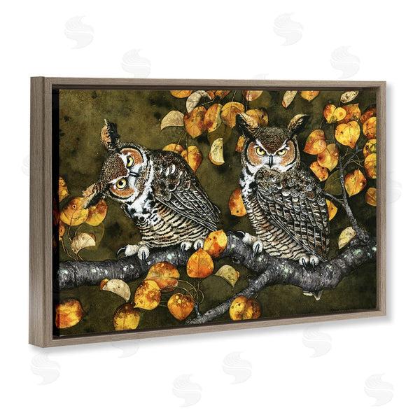 Stupell Industries Maggie Vandewalle | Inquisitor Owls Autumn Branch