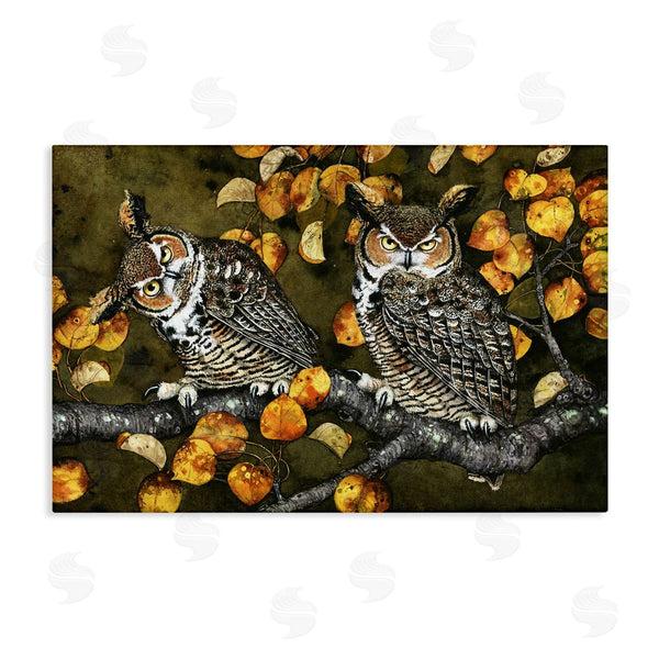 stupell industries Maggie Vandewalle | Inquisitor Owls Autumn Branch