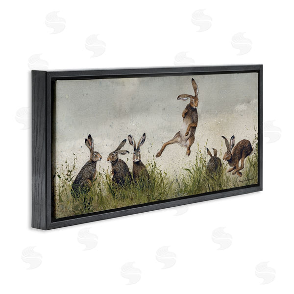 Stupell Industries Maggie Vandewalle | Jumping Hares In Wild Wall Art