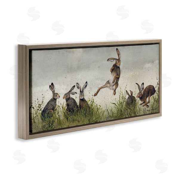 Stupell Industries Maggie Vandewalle | Jumping Hares In Wild Wall Art