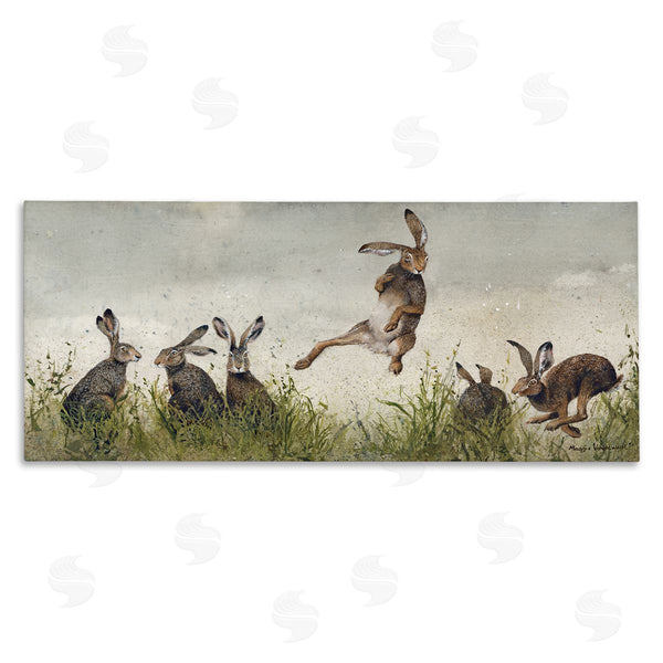 stupell industries Maggie Vandewalle | Jumping Hares in Wild Wall Art