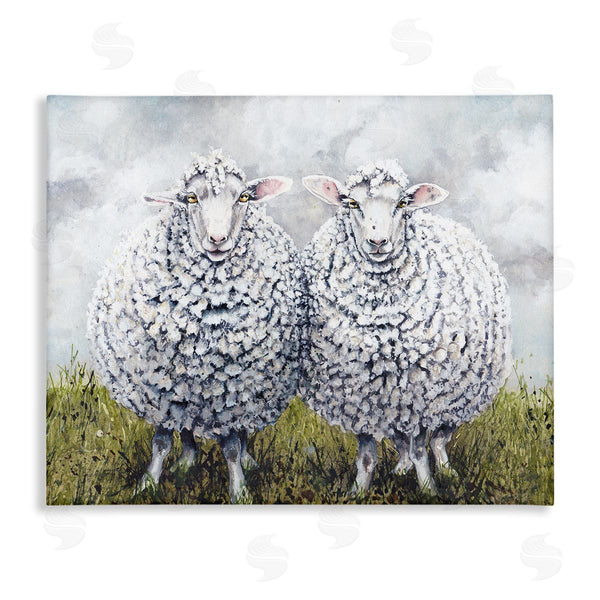 stupell industries Maggie Vandewalle | Sheep Duo Farm Landscape Wall Art