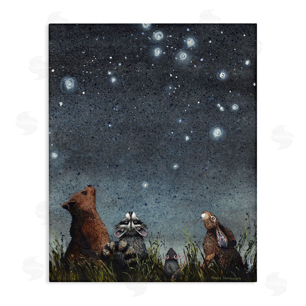 stupell industries Maggie Vandewalle | Wild Animals Watching Stars Wall Art