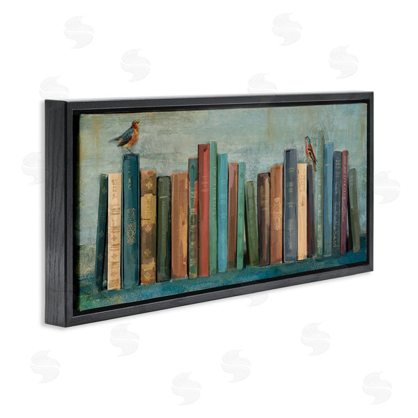 Stupell Industries Main Line Studio | Books And Birds Bookshelf Wall Art
