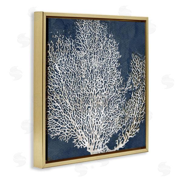 Stupell Industries Main Line Studio | Sea Coral Ocean Life Silhouette