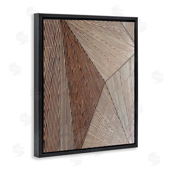 Stupell Industries Malerifabrikken | Industrial Line Abstract Composition Geometric Shapes Brown Black Wall Art