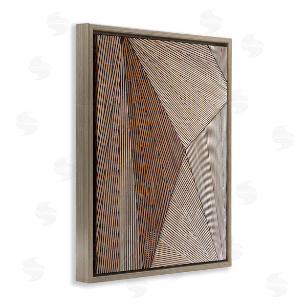 Stupell Industries Malerifabrikken | Industrial Line Abstract Composition Geometric Shapes Brown Black Wall Art