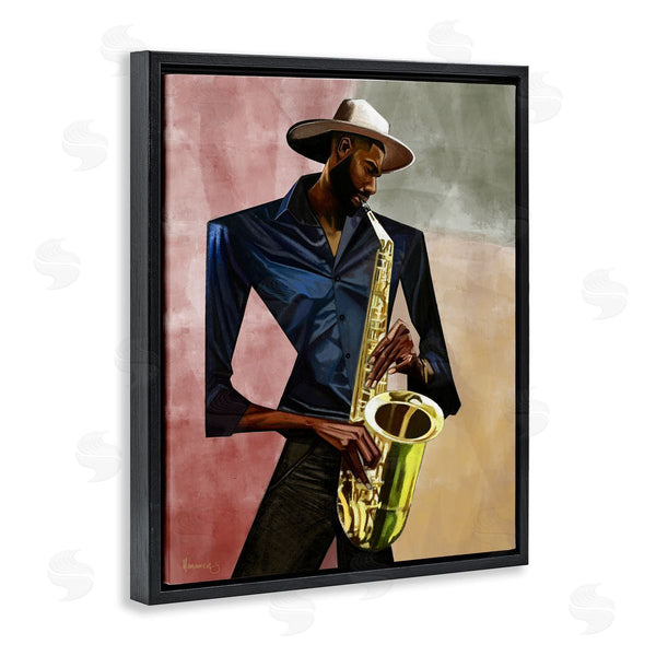Stupell Industries Manasseh Johnson Sr | Sax Player Musician