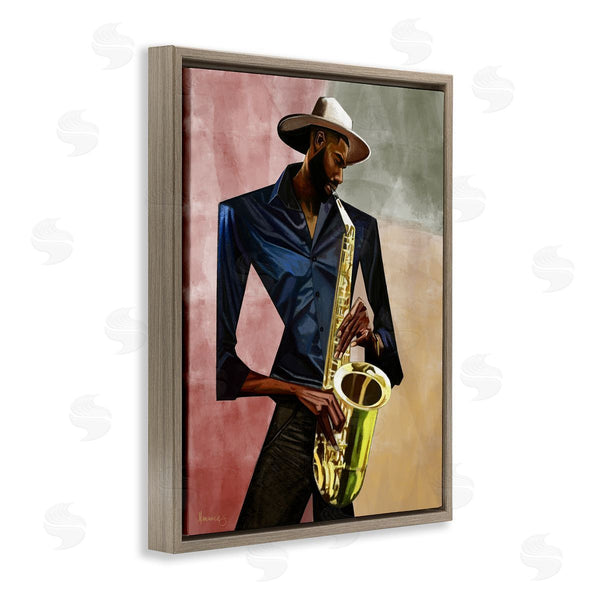 Stupell Industries Manasseh Johnson Sr | Sax Player Musician