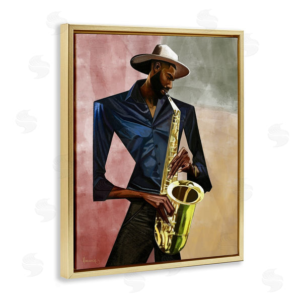 Stupell Industries Manasseh Johnson Sr | Sax Player Musician