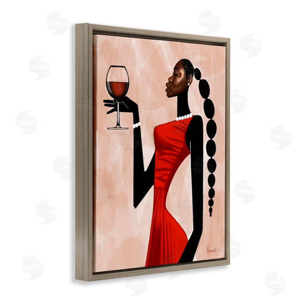 Stupell Industries Manasseh Johnson Sr | Woman Toast Cheers