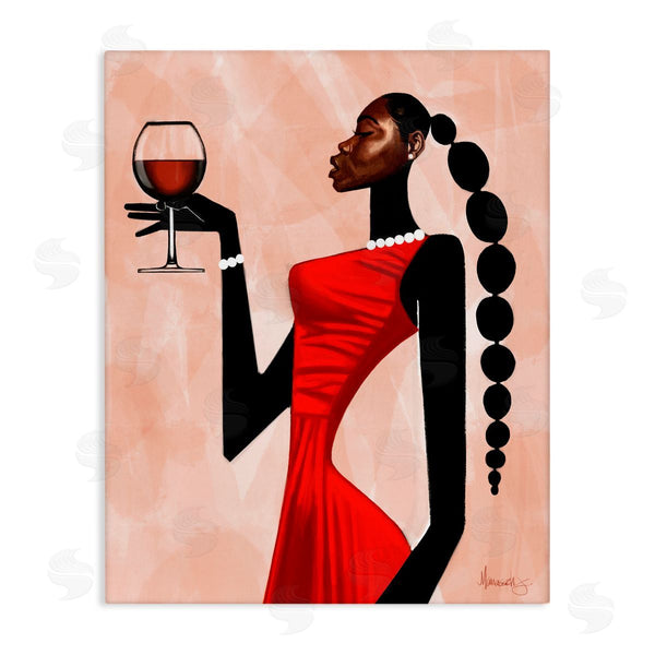stupell industries Manasseh Johnson Sr | Woman Toast Cheers