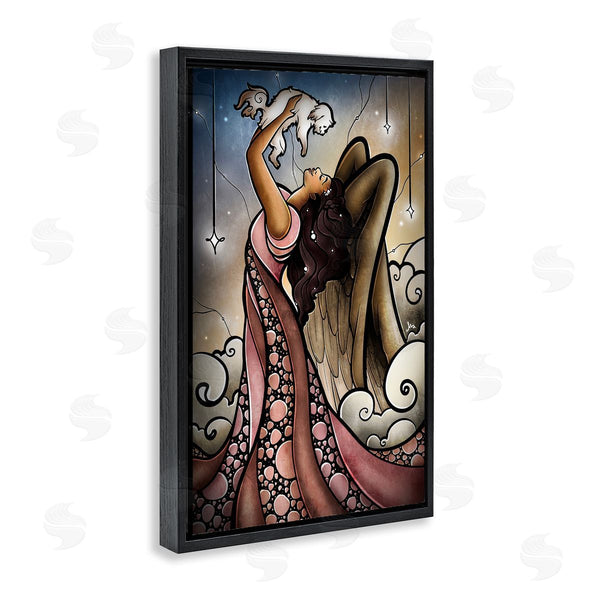 Stupell Industries Mandie Manzano | Angel With New Puppy Wall Art
