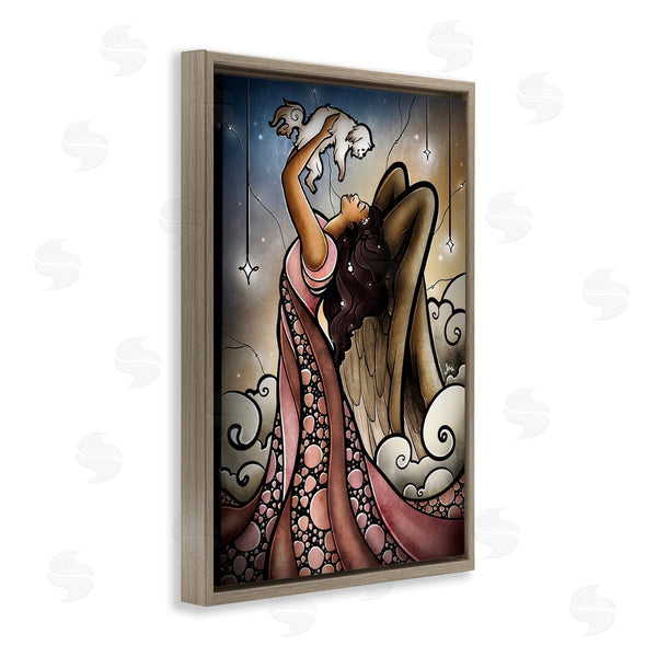 Stupell Industries Mandie Manzano | Angel With New Puppy Wall Art