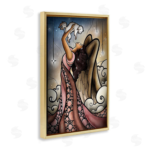 Stupell Industries Mandie Manzano | Angel With New Puppy Wall Art