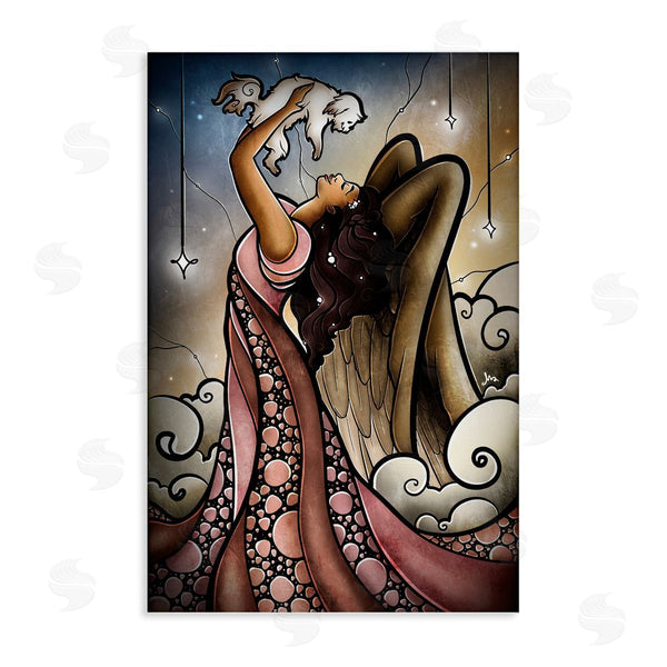 stupell industries Mandie Manzano | Angel with New Puppy Wall Art