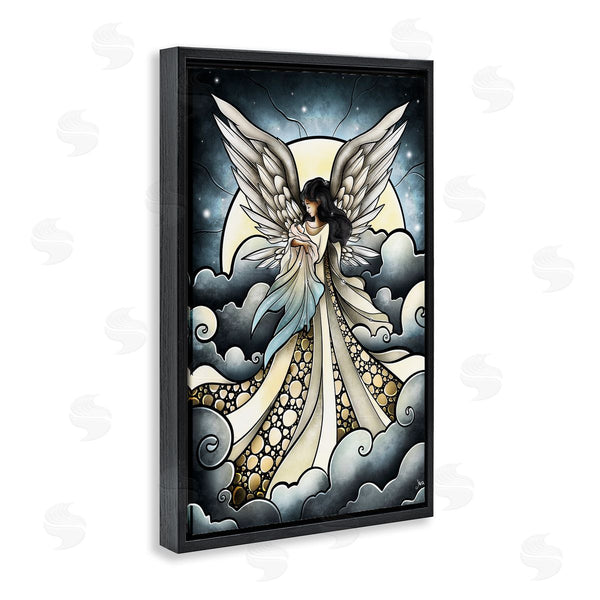 Stupell Industries Mandie Manzano | Classic Angel & Baby In Clouds Wall Art