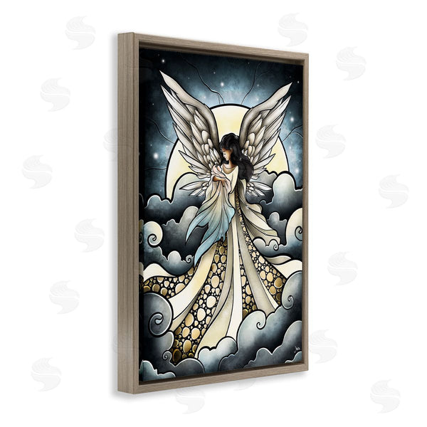 Stupell Industries Mandie Manzano | Classic Angel & Baby In Clouds Wall Art
