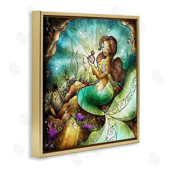 Stupell Industries Mandie Manzano | Detailed Nouveau Mermaid