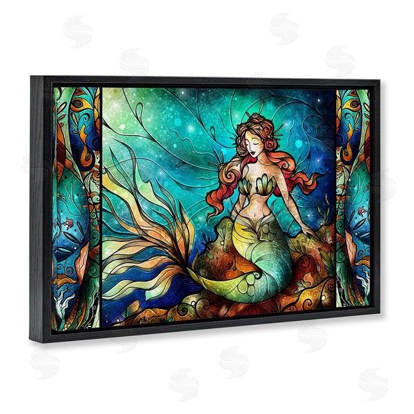Stupell Industries Mandie Manzano | Elegant Seated Mermaid