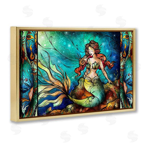 Stupell Industries Mandie Manzano | Elegant Seated Mermaid