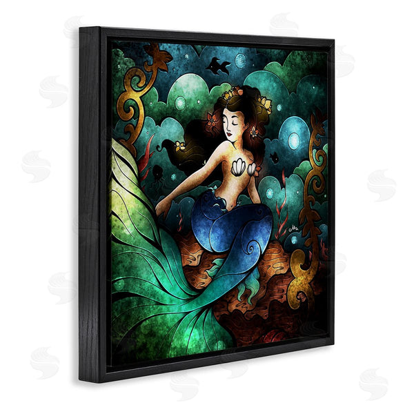 Stupell Industries Mandie Manzano | Vivid Deco Mermaid