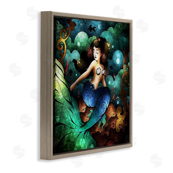 Stupell Industries Mandie Manzano | Vivid Deco Mermaid