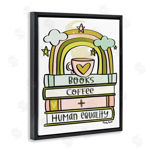 Stupell Industries Mandy Ford Art + Illustration | Books Coffee & Human Equality